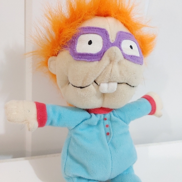 Rugrats 1998 Vintage Chuckie Plush In blue Pajamas - Picture 6 of 6